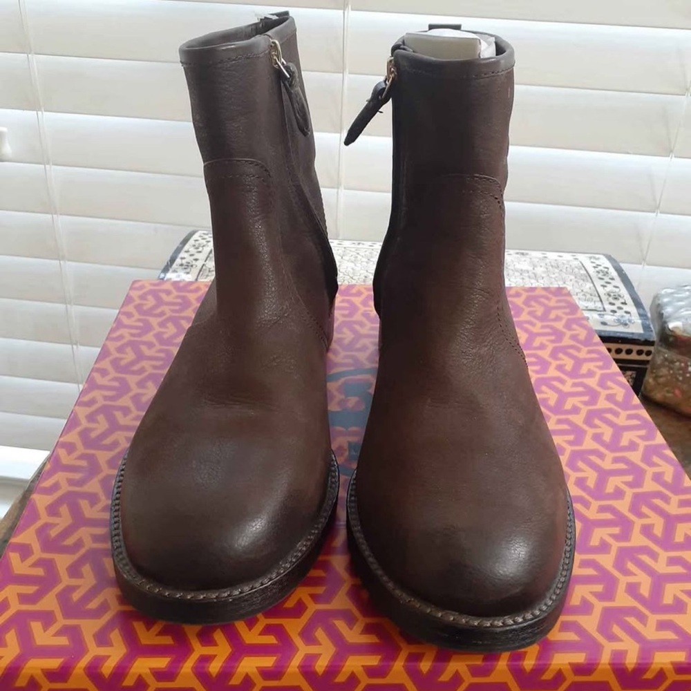 Brown Leather Ankle Boots